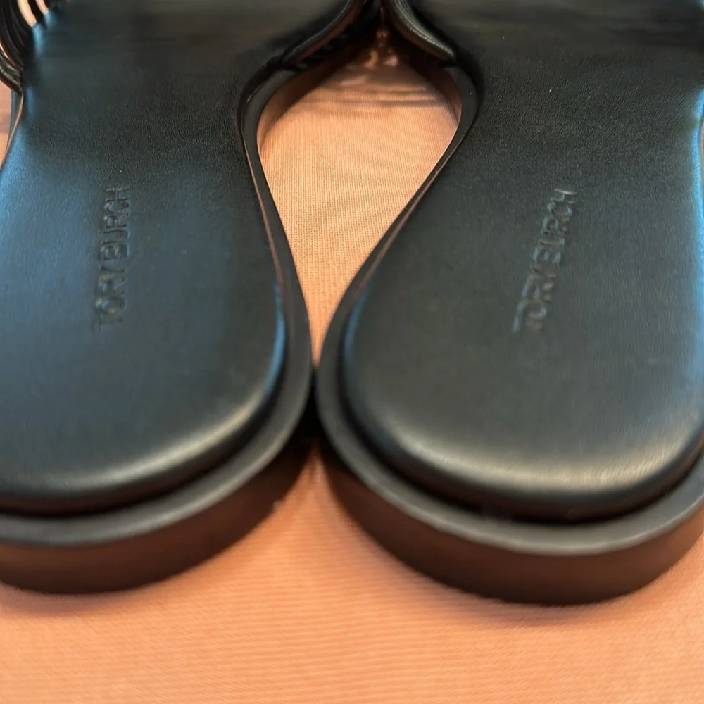 New Tory Burch Sandals. Size 8. Black.